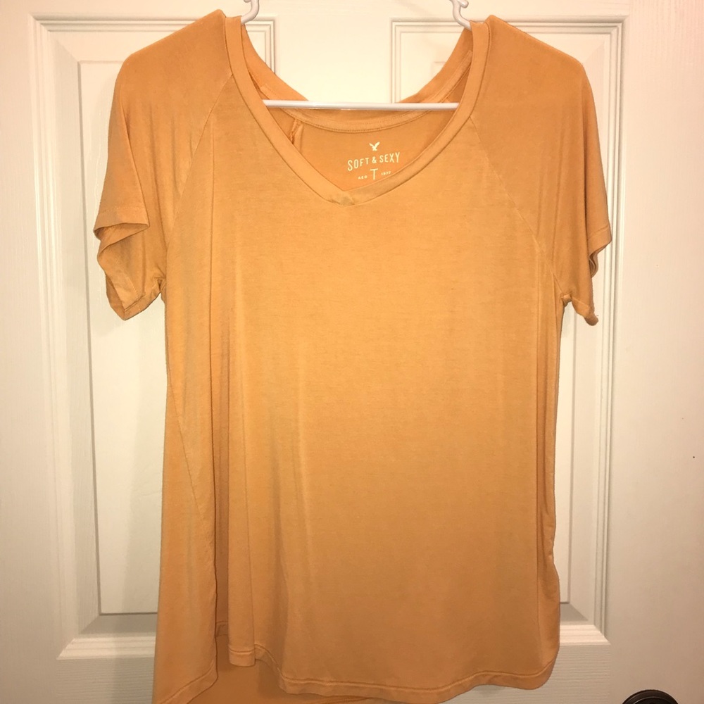 Orange Soft and Sexy Tee AEO